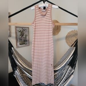 Super Cute Striped Ribbed Bodycon Dress